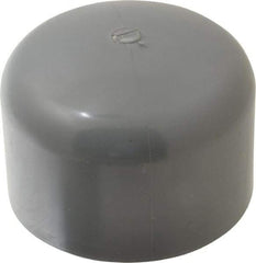 Value Collection - 3" CPVC Plastic Pipe End Cap - Schedule 80, Slip End Connections - Benchmark Tooling