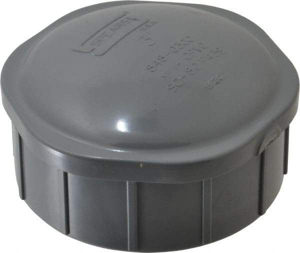 Value Collection - 3" CPVC Plastic Pipe End Cap - Schedule 80, FIPT End Connections - Benchmark Tooling