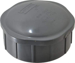 Value Collection - 3" CPVC Plastic Pipe End Cap - Schedule 80, FIPT End Connections - Benchmark Tooling