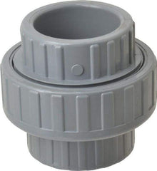 Value Collection - 1-1/2" CPVC Plastic Pipe Union with EPDM O-Ring - Schedule 80, Slip x Slip End Connections - Benchmark Tooling