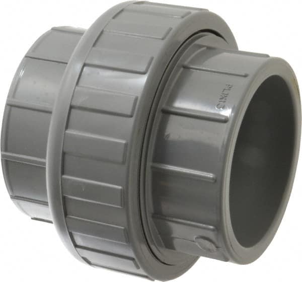 Value Collection - 3" CPVC Plastic Pipe Union with EPDM O-Ring - Schedule 80, Slip x Slip End Connections - Benchmark Tooling