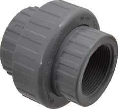 Value Collection - 1-1/2" CPVC Plastic Pipe Union with EPDM O-Ring - Schedule 80, FIPT x FIPT End Connections - Benchmark Tooling