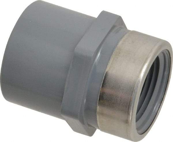 Value Collection - 3/4" Stainless Steel Pipe Reinforced Female Adapter - Slip x FIPT End Connections - Benchmark Tooling