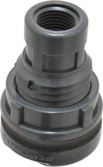 Value Collection - 1/2" PVC Plastic Pipe Bulkhead Tank Adapter - Schedule 80, Slip x FIPT End Connections - Benchmark Tooling