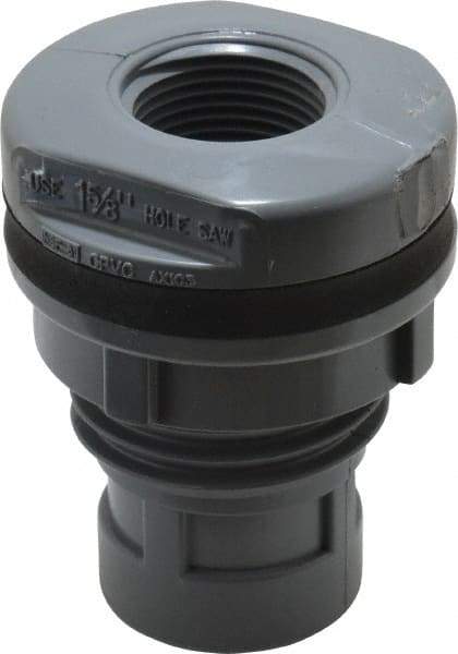 Value Collection - 3/4" CPVC Plastic Pipe Bulkhead Tank Adapter - Schedule 80, FIPT x FIPT End Connections - Benchmark Tooling