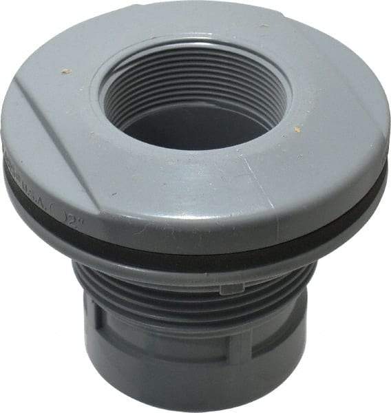 Value Collection - 2" CPVC Plastic Pipe Bulkhead Tank Adapter - Schedule 80, FIPT x FIPT End Connections - Benchmark Tooling