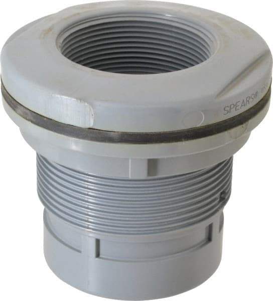 Value Collection - 3" CPVC Plastic Pipe Bulkhead Tank Adapter - Schedule 80, FIPT x FIPT End Connections - Benchmark Tooling