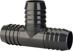 Value Collection - 1-1/4" Barb, Multiple Barbed Tube Insert Tee - PVC, Male - Benchmark Tooling