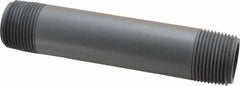 Value Collection - 1" Pipe, 6" Long CPVC Threaded Plastic Pipe Nipple - Schedule 80, Gray - Benchmark Tooling