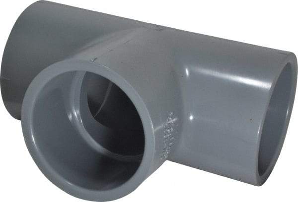 Value Collection - 2" CPVC Plastic Pipe Tee - Schedule 80, Slip x Slip x Slip End Connections - Benchmark Tooling