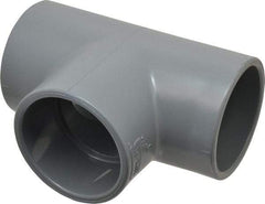 Value Collection - 3" CPVC Plastic Pipe Tee - Schedule 80, Slip x Slip x Slip End Connections - Benchmark Tooling