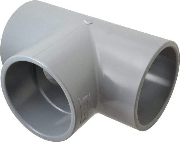 Value Collection - 4" CPVC Plastic Pipe Tee - Schedule 80, Slip x Slip x Slip End Connections - Benchmark Tooling