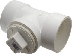 B&K Mueller - 3", PVC Drain, Waste & Vent Pipe Test Tee - Hub x Hub x CO with Plug - Benchmark Tooling