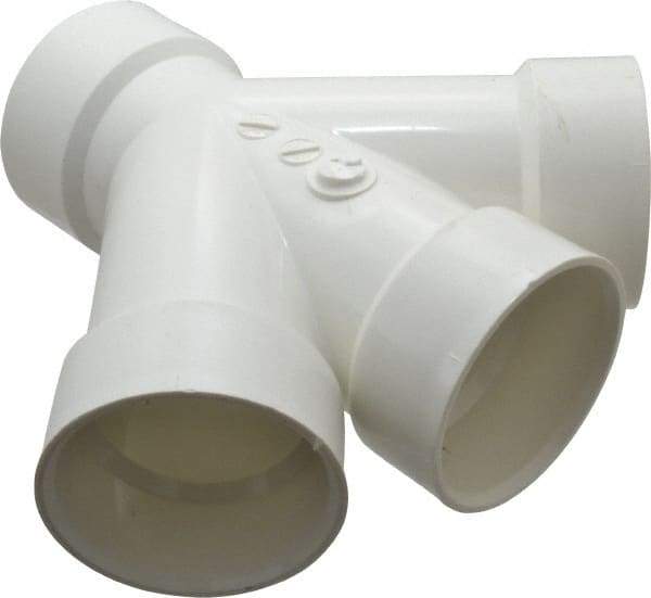 B&K Mueller - 3", PVC Drain, Waste & Vent Pipe Combination TY - Hub x Hub x Hub - Benchmark Tooling
