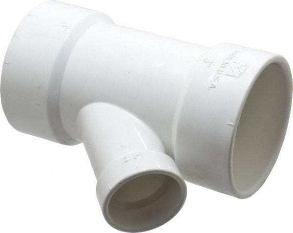 B&K Mueller - 3 x 3 x 1-1/2", PVC Drain, Waste & Vent Pipe 45 Wye - Hub x Hub x Hub - Benchmark Tooling
