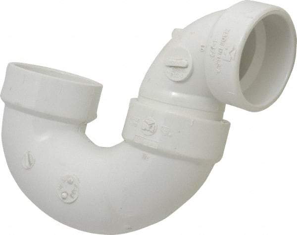 B&K Mueller - 1-1/2", PVC Drain, Waste & Vent Pipe P Trap - Hub x Hub - Benchmark Tooling