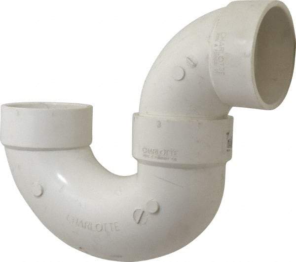 B&K Mueller - 3", PVC Drain, Waste & Vent Pipe P Trap - Hub x Hub - Benchmark Tooling