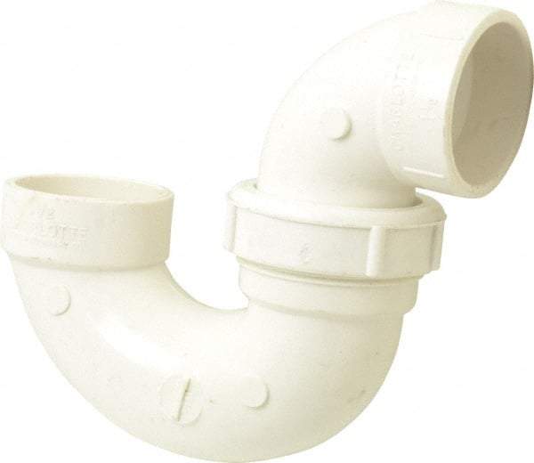 B&K Mueller - 1-1/2", PVC Drain, Waste & Vent Pipe P Trap with Union - Hub x Hub - Benchmark Tooling