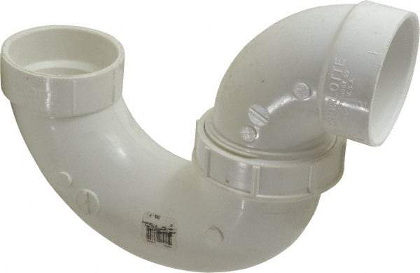 B&K Mueller - 2", PVC Drain, Waste & Vent Pipe P Trap with Union - Hub x Hub - Benchmark Tooling