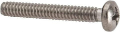Value Collection - #6-32 UNC, 1" Length Under Head Phillips Drive Machine Screw - Pan Head, Grade 316 Stainless Steel, Uncoated, Without Washer - Benchmark Tooling