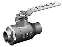 Apollo - 3" Pipe, Standard Port, Bronze Standard Ball Valve - 2 Piece, Inline - One Way Flow, Soldered x Soldered Ends, Lever Handle, 600 WOG, 125 WSP - Benchmark Tooling