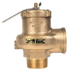Conbraco - 2-1/2" Inlet, 2-1/2" Outlet, High Capacity Steam Relief Valve - 15 Max psi, Bronze, 4,676 Lb per Hour - Benchmark Tooling