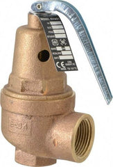 Conbraco - 3/4" Inlet, 1" Outlet, ASME Section IV Safety Relief Valve - 50 Max psi, Bronze, 1,418,000 BTUs - Benchmark Tooling