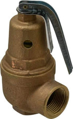 Conbraco - 3/4" Inlet, 1" Outlet, ASME Section IV Safety Relief Valve - 100 Max psi, Bronze, 2,536,000 BTUs - Benchmark Tooling