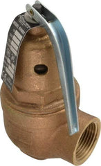 Conbraco - 3/4" Inlet, 1" Outlet, ASME Section IV Safety Relief Valve - 150 Max psi, Bronze, 3,655,000 BTUs - Benchmark Tooling