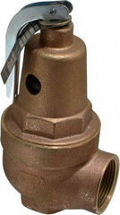Conbraco - 1" Inlet, 1-1/4" Outlet, ASME Section IV Safety Relief Valve - 30 Max psi, Bronze, 1,570,000 BTUs - Benchmark Tooling