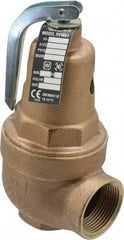 Conbraco - 1" Inlet, 1-1/4" Outlet, ASME Section IV Safety Relief Valve - 100 Max psi, Bronze, 4,105,000 BTUs - Benchmark Tooling
