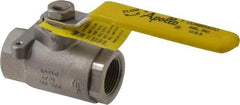 Apollo - 3/4" Pipe, Stainless Steel Standard Ball Valve - Three Way, FNPT x FNPT x FNPT Ends, Lever Handle, 800 WOG - Benchmark Tooling
