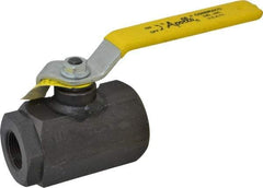 Apollo - 1" Pipe, Full Port, Cast Iron Standard Ball Valve - 2 Piece, Inline - One Way Flow, FNPT x FNPT Ends, Lever Handle, 3,000 WOG - Benchmark Tooling