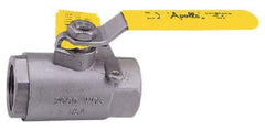 Apollo - 3/4" Pipe, Stainless Steel Standard Ball Valve - 2 Piece, Inline - One Way Flow, FNPT x FNPT Ends, Lever Handle, 2,000 WOG, 150 WSP - Benchmark Tooling