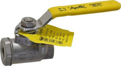 Apollo - 1/4" Pipe, Stainless Steel Standard Ball Valve - 2 Piece, Inline - One Way Flow, FNPT x FNPT Ends, Lever Handle, 2,000 WOG, 150 WSP - Benchmark Tooling