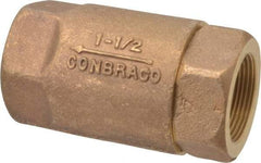 Conbraco - 1-1/2" Bronze Check Valve - Inline, FNPT x FNPT - Benchmark Tooling