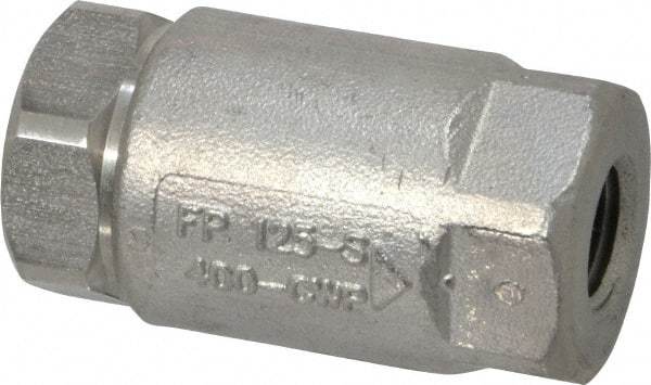 Conbraco - 1/4" Stainless Steel Check Valve - Inline, FNPT x FNPT - Benchmark Tooling