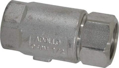 Conbraco - 1/2" Stainless Steel Check Valve - Inline, FNPT x FNPT - Benchmark Tooling