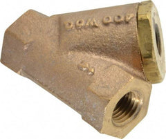 Conbraco - 1/4" Pipe, FNPT Ends, Cast Bronze Y-Strainer - 400 psi WOG Rating - Benchmark Tooling