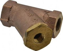 Conbraco - 3/8" Pipe, FNPT Ends, Cast Bronze Y-Strainer - 400 psi WOG Rating - Benchmark Tooling