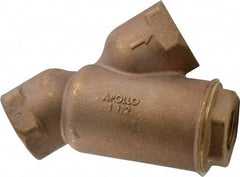 Conbraco - 1-1/2" Pipe, FNPT Ends, Cast Bronze Y-Strainer - 400 psi WOG Rating - Benchmark Tooling