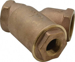 Conbraco - 2" Pipe, FNPT Ends, Cast Bronze Y-Strainer - 400 psi WOG Rating - Benchmark Tooling