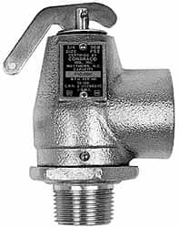 Conbraco - 3/4" Inlet, 1" Outlet, ASME Safety Relief Valve - 40 Max psi, Bronze, 870,000 BTUs - Benchmark Tooling