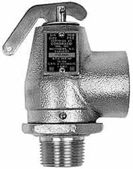 Conbraco - 3/4" Inlet, 1" Outlet, ASME Safety Relief Valve - 40 Max psi, Bronze, 870,000 BTUs - Benchmark Tooling