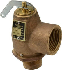Conbraco - 3/4" Inlet, 1" Outlet, ASME Safety Relief Valve - 50 Max psi, Bronze, 1,035,000 BTUs - Benchmark Tooling