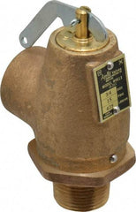 Conbraco - 3/4" Inlet, 3/4" Outlet, ASME Low Pressure Steam Heating Relief Valve - 15 Max psi, Bronze, 475 Lb per Hour - Benchmark Tooling