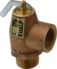 Conbraco - 1" Inlet, 1" Outlet, ASME Low Pressure Steam Heating Relief Valve - 15 Max psi, Bronze, 643 Lb per Hour - Benchmark Tooling
