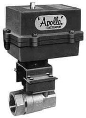 Apollo - 1-1/2" Pipe, 1,500 psi WOG Rating Stainless Steel Electric Actuated Ball Valve - Standard Port, 150 psi WSP Rating, Threaded (NPT) End Connection - Benchmark Tooling
