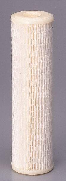 Pentair - 4-1/2" OD, 50µ, Non-Woven Polyester Pleated Cartridge Filter - 9-3/4" Long, Reduces Sediments - Benchmark Tooling