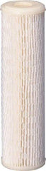 Value Collection - 2-1/2" OD, 30µ, Polyester Pleated Cartridge Filter - 9-3/4" Long, Reduces Sediments - Benchmark Tooling